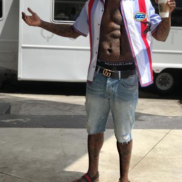 Sandals Gucci black red green Gucci Mane on his account Instagram