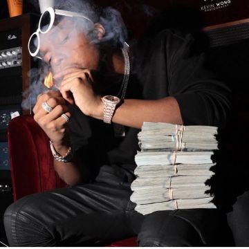 Gafas de sol blancas de Quavo (Quavious Marshall) en la cuenta de instagram de Migos
