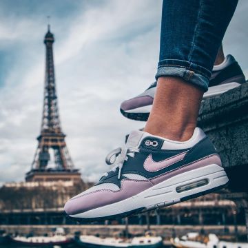 The nike air max 1 grey and pink @tadsnkrs on his account instagram