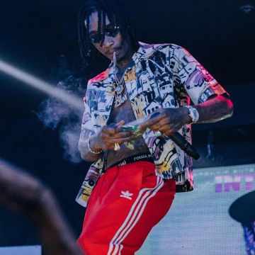 jogging Adidas Training red of Wiz Khalifa on instagram