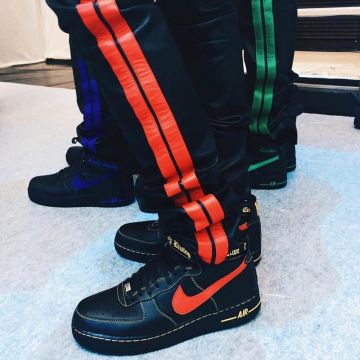 Sneakers Nike Air Force 1 High Vlone Paris Fashion Week on the account Instagram of Sean Wotherspoon