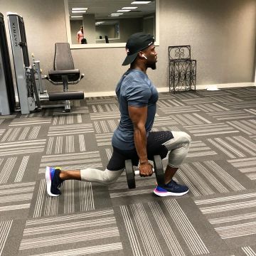 The Nike Epic React Flyknit Kevin Hart on his account instagram