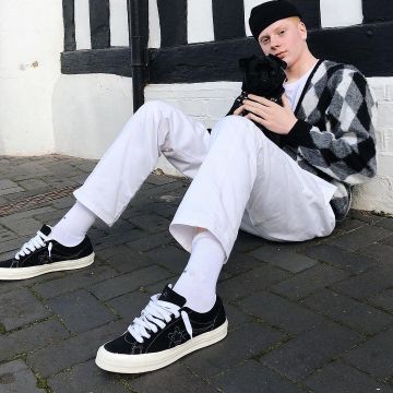 The Converse One Star Ox Tyler the Creator Golf Le Fleur Mono (Negro) por gullyguyleo en su instagram