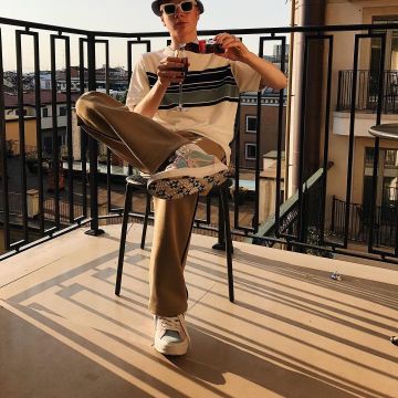 The Converse One Star Ox Tyler the Creator Golf Leo's Fleur Light Blue Pink en su instagram