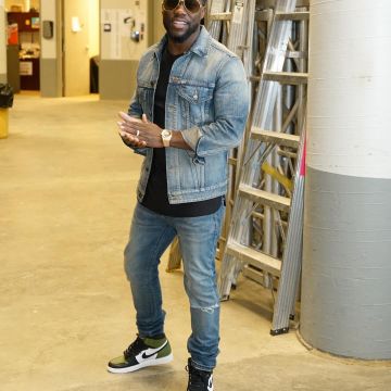 The Nike Air Jordan 1 Retro "Clay Green" Kevin Hart on his instagram