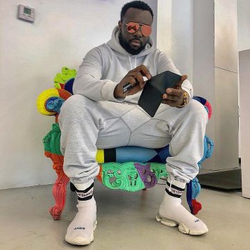 El creciente efecto zapatillas de calcetín X Reebok visto en la cuenta de Instagram de Maitre Gims
