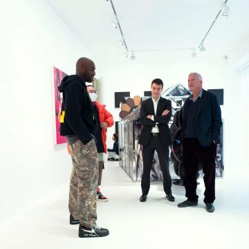 The nike air force 1 black Virgil Abloh on his account Instagram