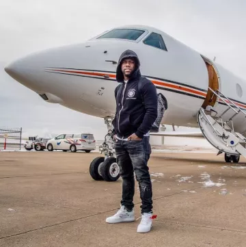 The Nike air force 1 x Off white Kevin Hart on his instagram