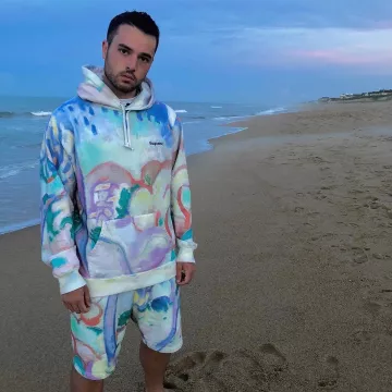 Los pantalones cortos Supreme Landscape usados por Eric Whiteback en su instagram