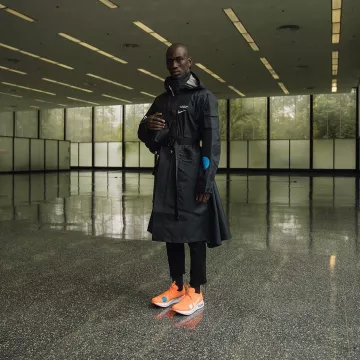 The Nike Zoom Fly Mercurial orange of Virgil Abloh on his account Instagram