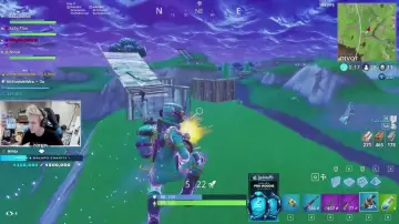 The replica of the grenade launcher in Fortnite (player: Tyler Blevins aka Ninja)