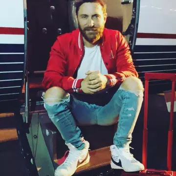 les nike Nike Blazer Mid "OFF WHITE" de david guetta sur son instagram