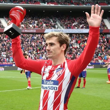 La camiseta nike del equipo del Atlético de Madrid que lució Antoine Griezmann en su cuenta de Instagram