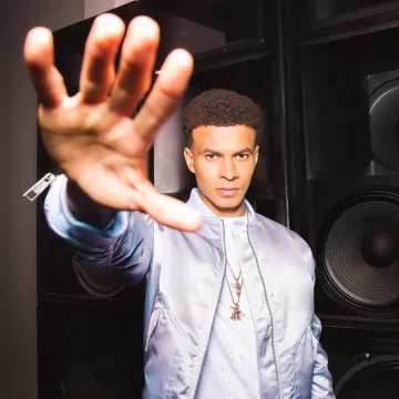 The Bomber to detail zipped with embroidery of Dele Alli on Instagram