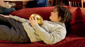 The golden egg from Harry Potter (Daniel Radcliffe) in Harry Potter and the goblet of fire