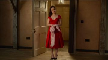 THE red dress of Louisa Clark (Emilia Clarke) in Before You