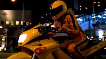 Chaqueta de cuero amarillo black Mamba 's (Uma Thurman) en Kill Bill Vol.1