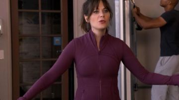 La veste Lululemon Athletica de Jessica Day (Zooey Deschanel) dans New Girl