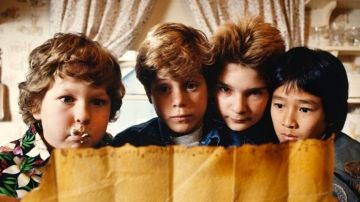 The treasure map in the band of kids in The Goonies