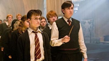 La varita de Neville Londubat (Matthew Lewis) en Harry Potter y la Orden del Fénix