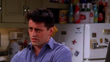 Le pack de bières Stella Artois sur le frigidaire de Joey et Chandler dans Friends