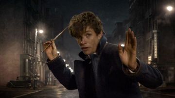 The wand of Newt Scamander (Eddie Redmayne) in Fantastic Animals