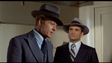 El sombrero gris de Johnny Hooker (Robert Redford) en La estafa