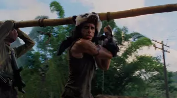 The authentic combat gear worn by Tugg Speedman (Ben Stiller) in the movie Thunder in the Tropics