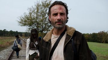 Chaqueta de cuero de Rick Grimes en The Walking Dead