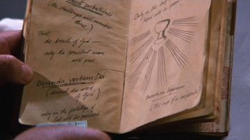 Le carnet de Henry Jones (Sean Connery) dans Indiana Jones et la Dernière Croisade
