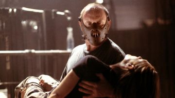 La máscara de Hannibal Lecter (Anthony Hopkins) en El silencio de los corderos