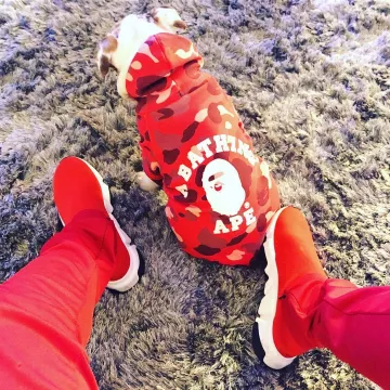Sneakers red Trainer Speed Balenciaga Chief Keef on Instagram