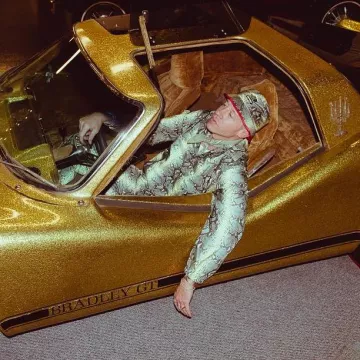 La veste Su­preme x The North Face "Sna­kes­kin" de Macklemore sur son compte Instagram