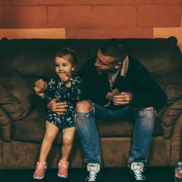 Les sneakers The 10: Nike Air Va­por­max Fk "OFF WHITE" de Macklemore sur son compte Instagram