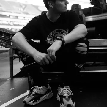 The Yeezy boost Wave Runner 700 Martin Garrix on his account Instagram