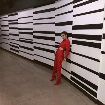 Ankle boots boots red Bea Miller on Instagram