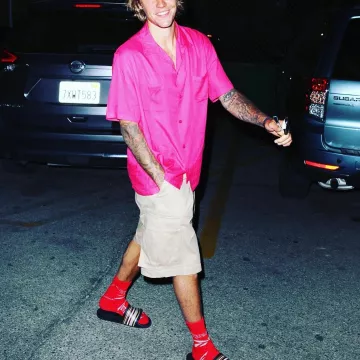 La paire de Gucci Mules ruban que porte Justin Bieber sur son compte Instagram