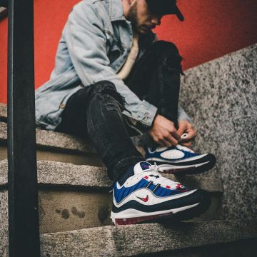 The nike air max 98 blue @tadsnkrs on his account instagram