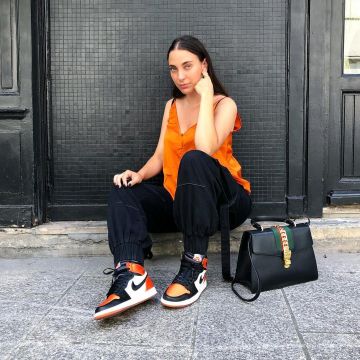 orange jordan 1 outfit