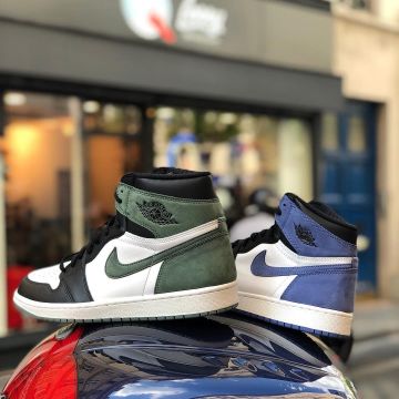 The Nike Air Jordan Retro blue white and grey @larrydeadstock on his account Instagram