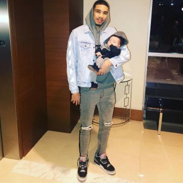 the pair of jordan 3 black cement worn by jayson tatum on his post instagram