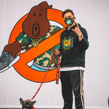 Hoodie Gucci porté par Yeezybusta sur son instagram