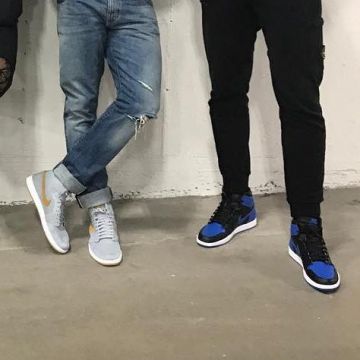 el par de royal jordan 1 usado por tristan thompson en su cuenta de instagram