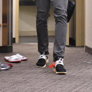 el par de nike air presto usado por trsitan thompson en su publicación de instagram