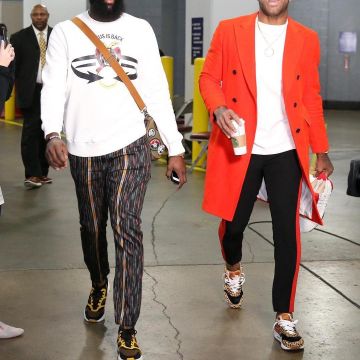 The pair of NIKE AIR MAX 1 DLX "ATMOS" worn by PJ Tucker on his account Instagram