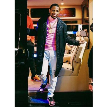 The nike air max 270 yellow and red of Fabolous on his account Instagram