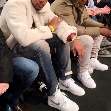 The nike Air Force 1 white to off white, of Fabolous on his account Instagram