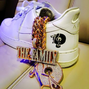 The nike Air Force 1 Rocafella white of Fabolous on his account Instagram