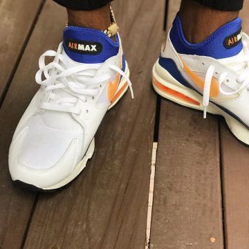 The nike Air Max 93 blue, orange Fabolous on his account Instagram