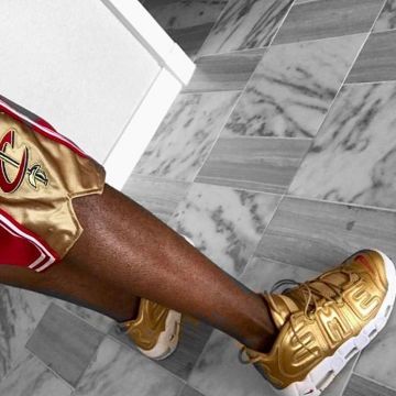 The nike air more uptempo supreme gold of Fabolous on his account Instagram